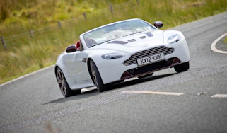 Aston Martin V12 Vantage Roadster sliding drift