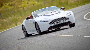 Aston Martin V12 Vantage Roadster sliding drift