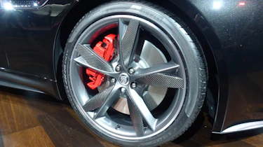 Jaguar F-type black Paris motor show alloy wheel