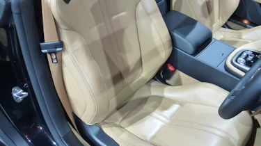 Jaguar F-type black Paris motor show sports seat