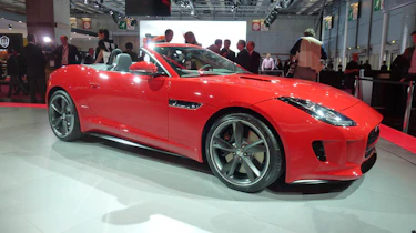 Jaguar F-type red Paris motor show