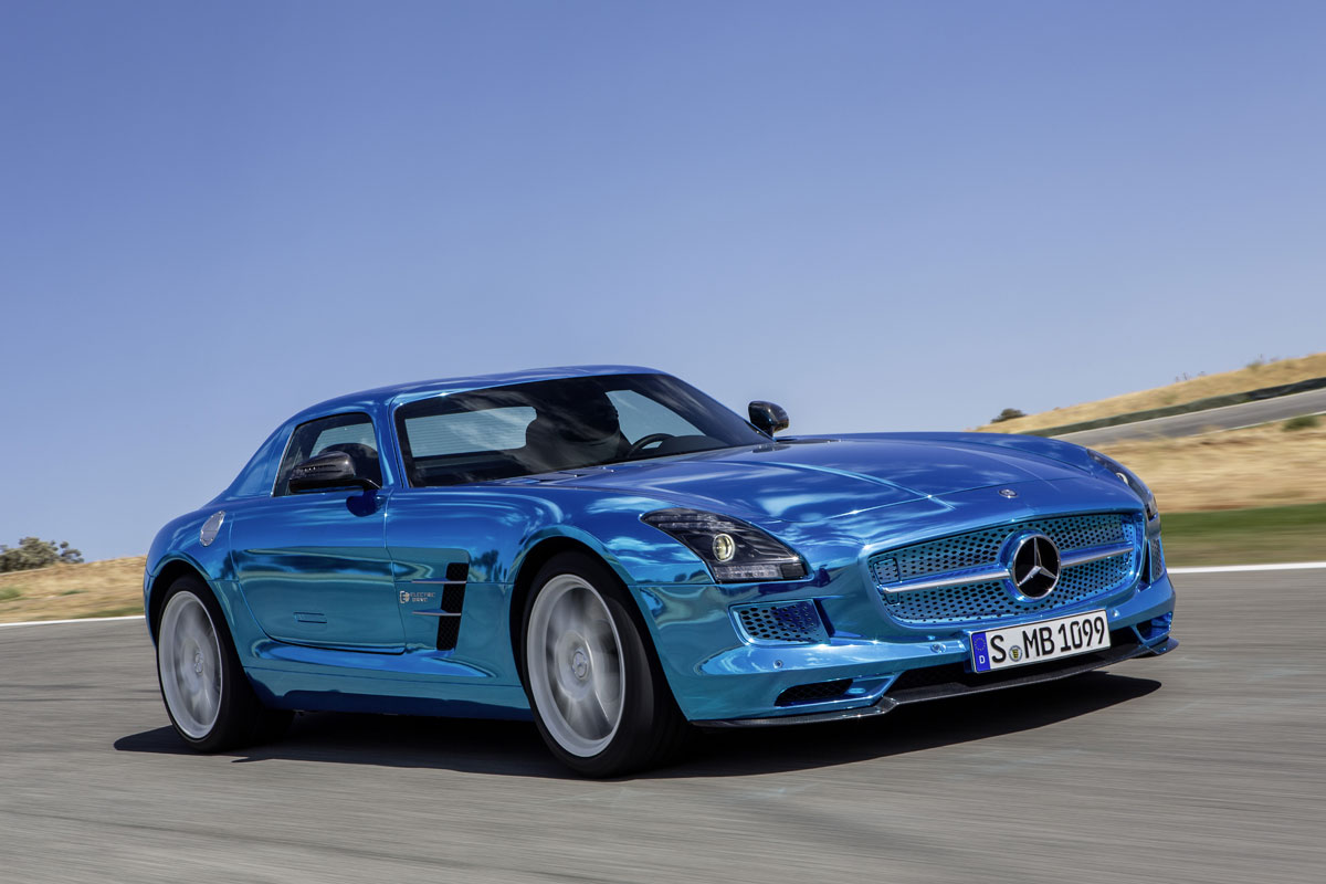 Mercedes SLS Electric Drive at the Paris motor show