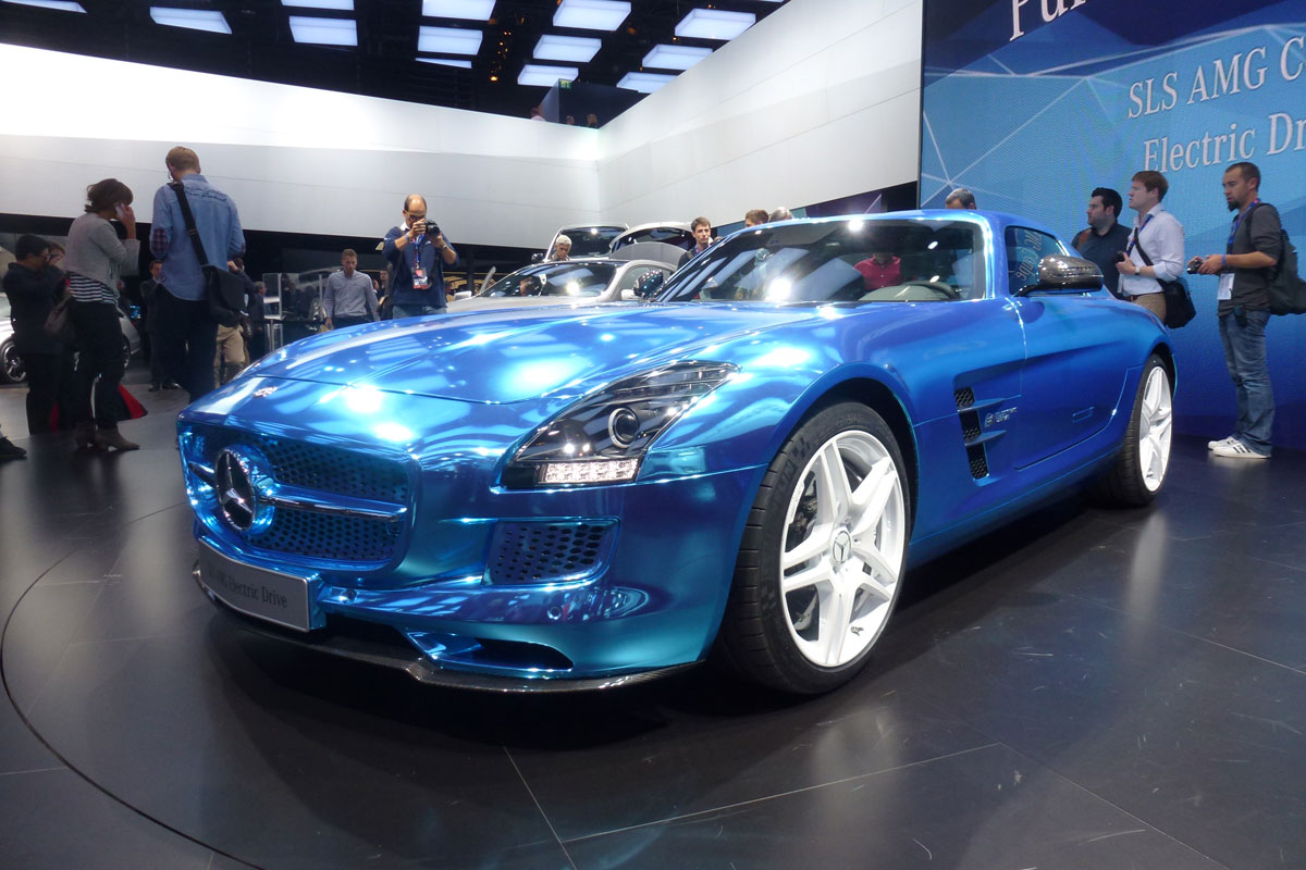 Mercedes SLS Electric Drive at the Paris motor show