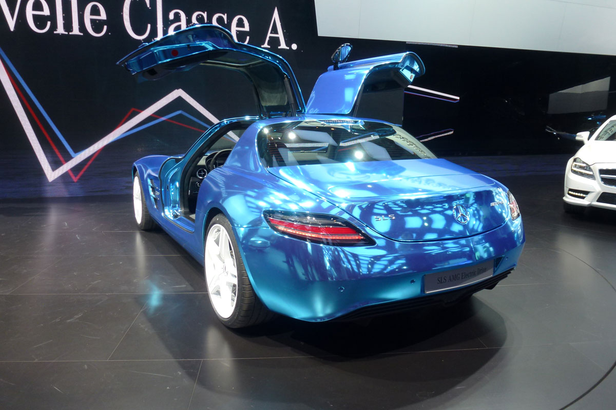 Mercedes SLS Electric Drive at the Paris motor show
