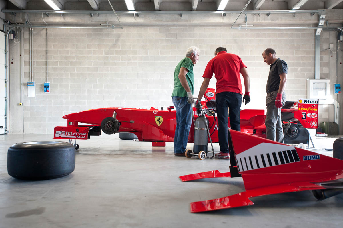 Michael Schumacher Ferrari Formula 1 car drive video