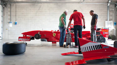 Michael Schumacher Ferrari Formula 1 car drive video
