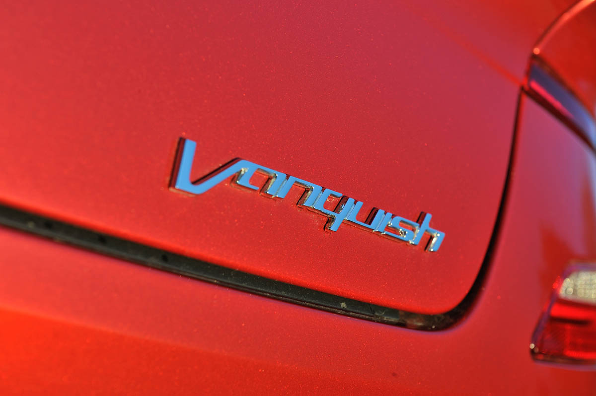 2013 Aston Martin Vanquish name badge