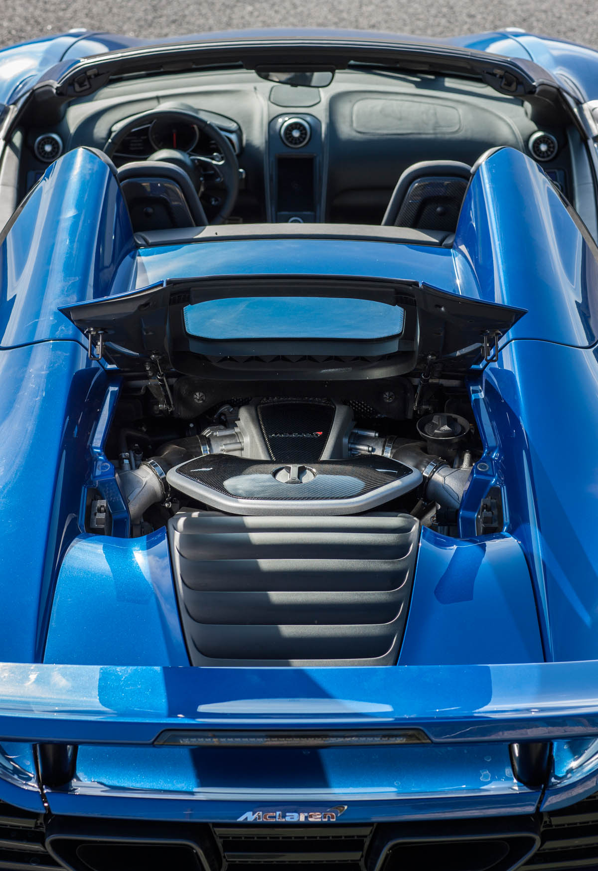 McLaren 12C Spider engine bay
