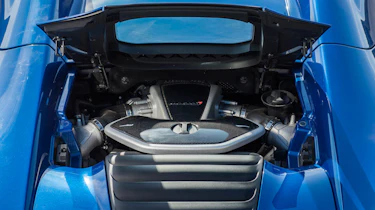 McLaren 12C Spider engine bay