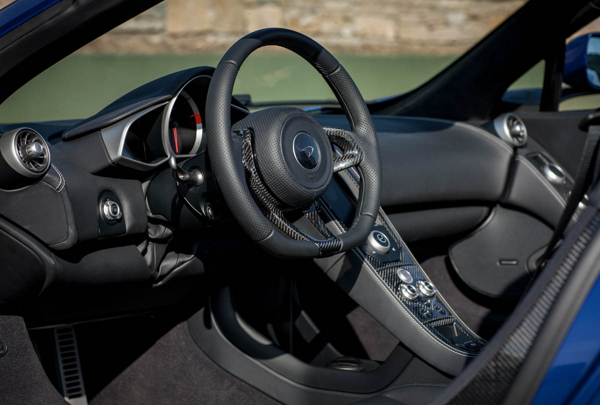 McLaren 12C Spider interior dashboard