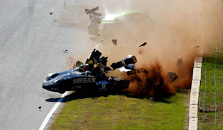 Nissan DeltaWing crash video