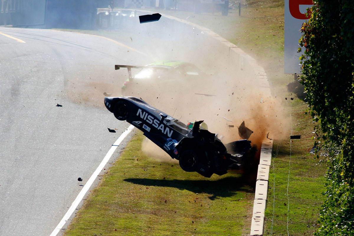 Nissan DeltaWing crash video