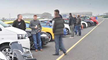 Meet the evo team at evo Donington Park Drive-in