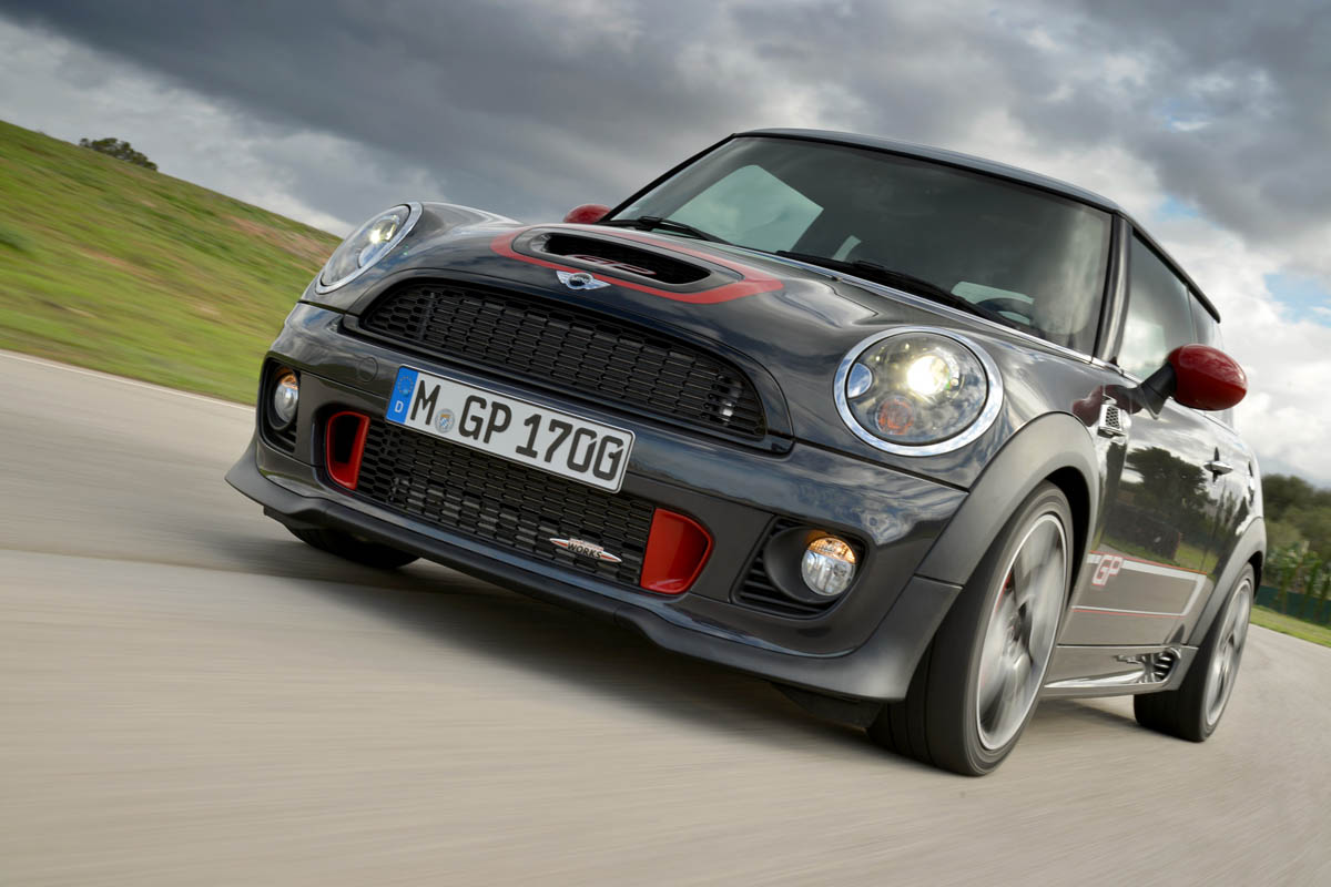 Mini John Cooper Works GP on track front