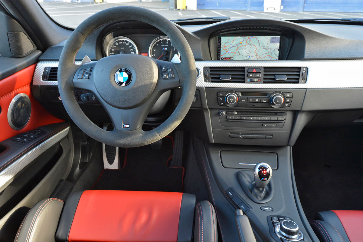 BMW M3 CRT saloon interior dashboard