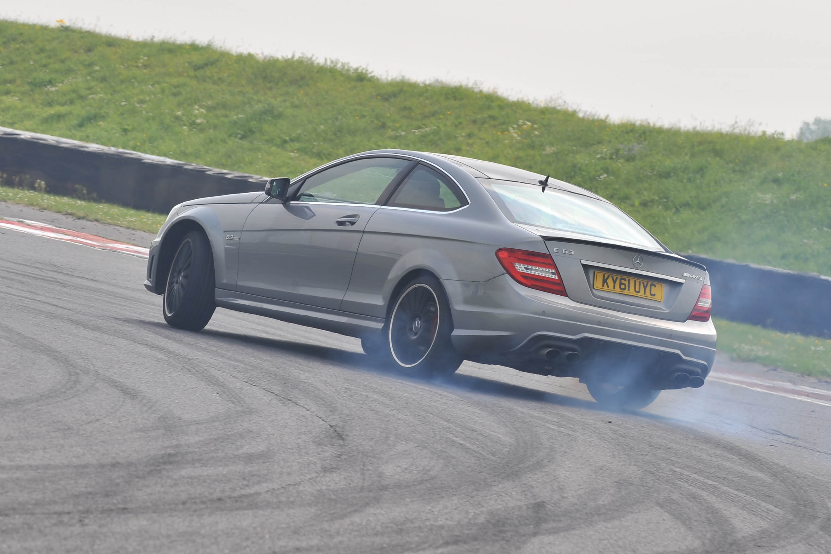 Mercedes-Benz C63 AMG Coupe on track