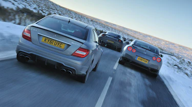 Nissan GT-R Mercedes C63 AMG Lotus Evora S