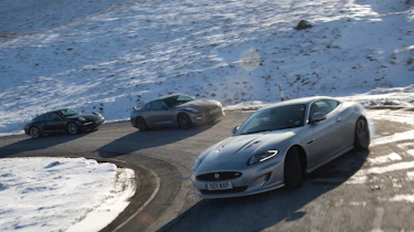 Porsche 911 Carrera group test Jaguar XKR
