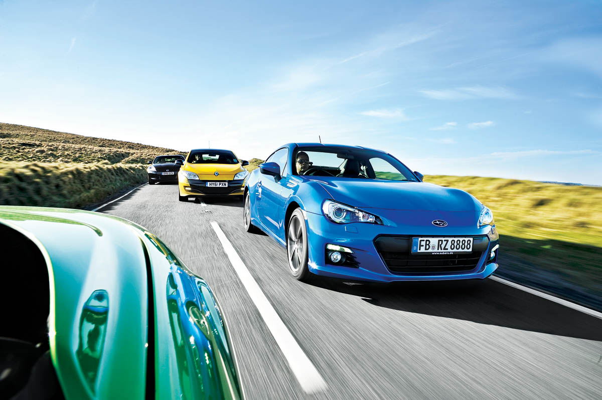 Subaru BRZ vs Nissan 370Z, Mazda MX-5 and Renault Megane 265