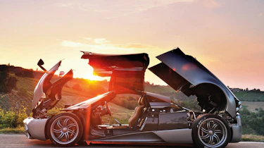 Pagani Huayra sunset