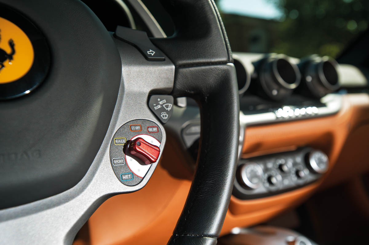 Ferrari F12 Berlinetta manettino switch steering wheel