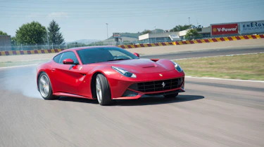 Ferrari F12 Berlinetta sideways slide drift