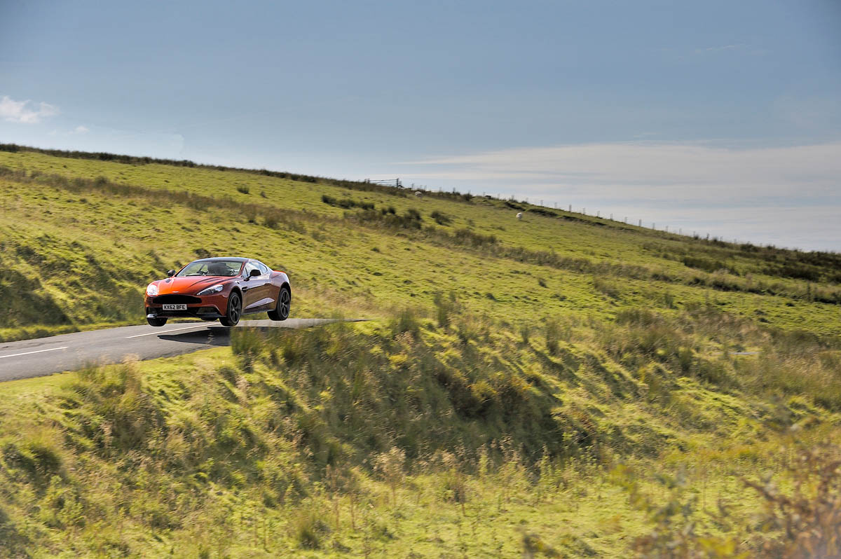New Aston Martin Vanquish jumping