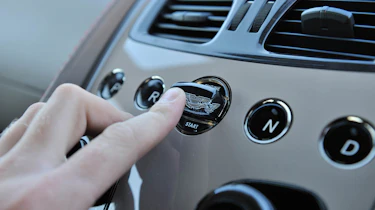 New Aston Martin Vanquish engine start button prod