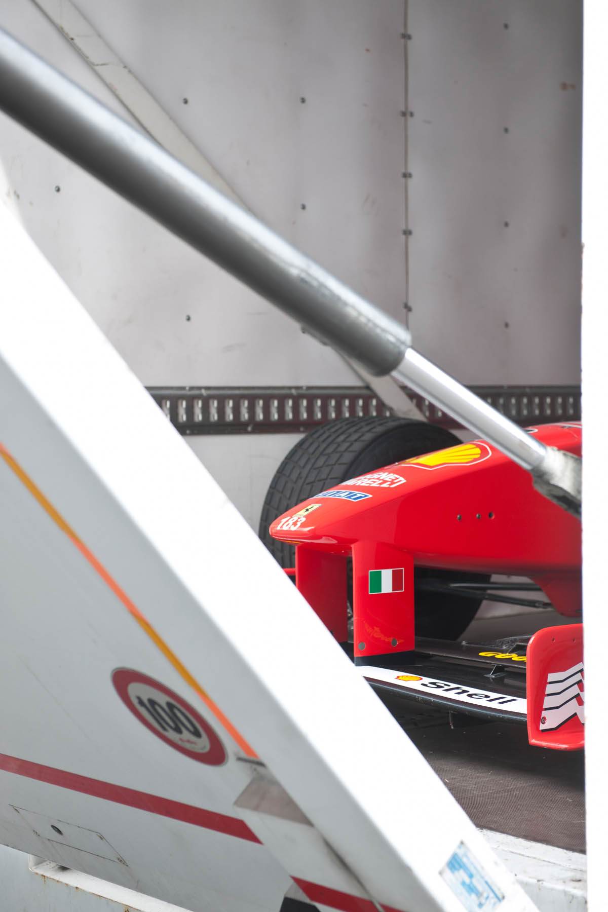 Michael Schumacher's Ferrari F1 car driven