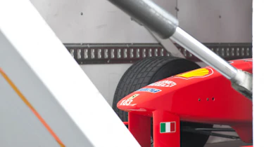 Michael Schumacher's Ferrari F1 car driven