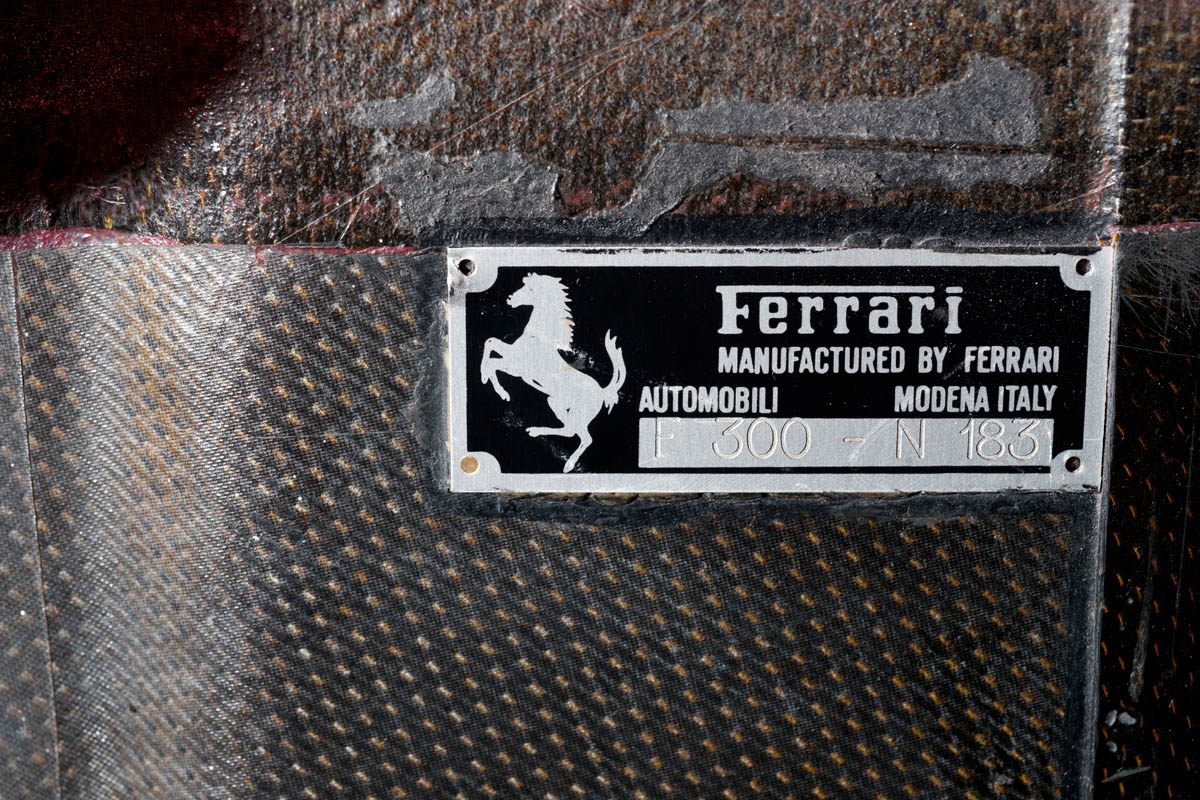Michael Schumacher's Ferrari F1 car plaque