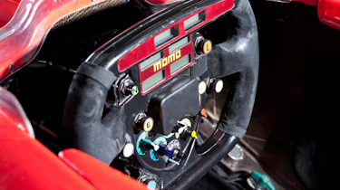 Michael Schumacher's Ferrari F1 car steering wheel