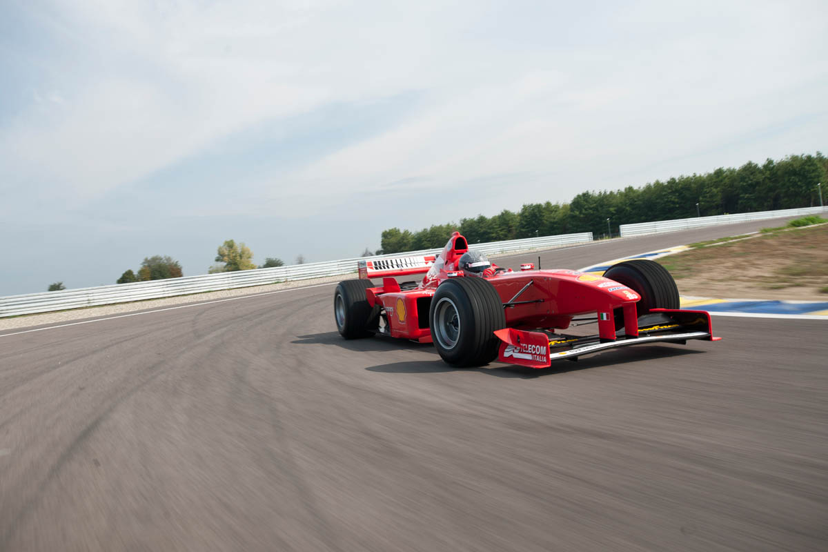 Michael Schumacher's Ferrari F1 car driven evo