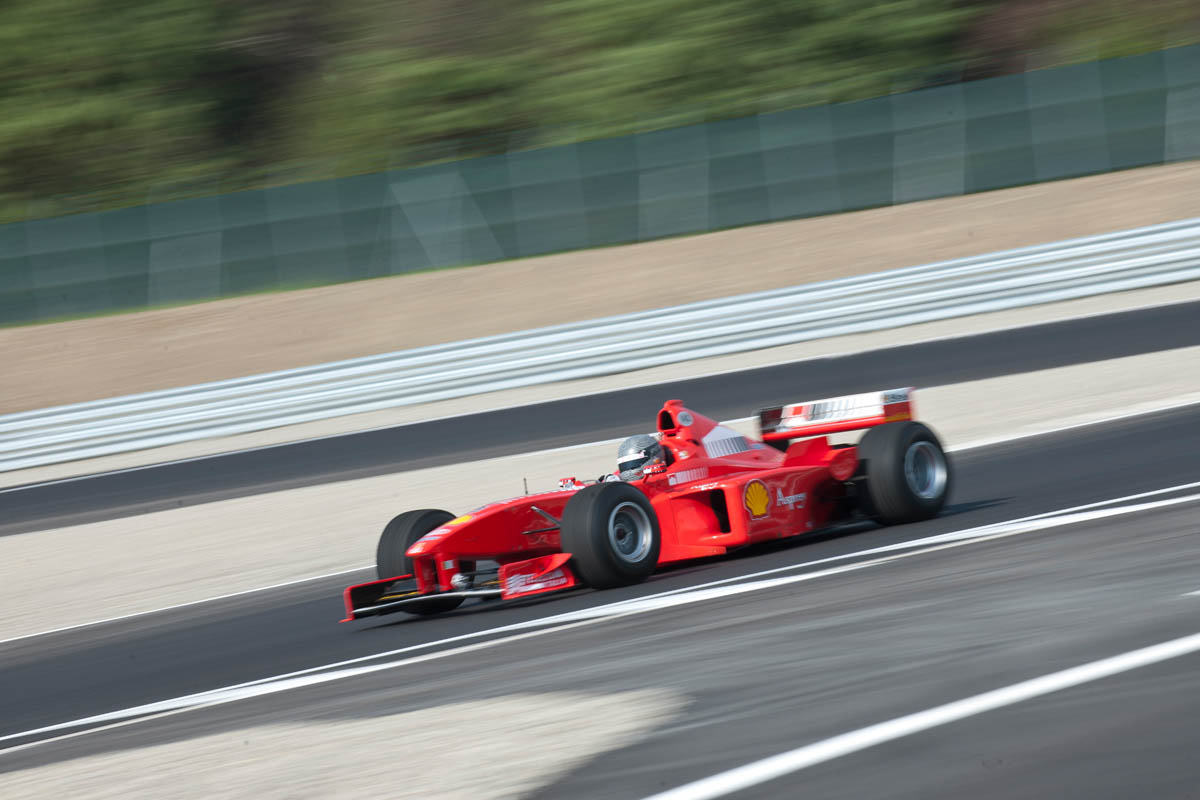Michael Schumacher's Ferrari F1 car driven evo