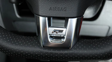 Volkswagen Polo R-line steering wheel badge