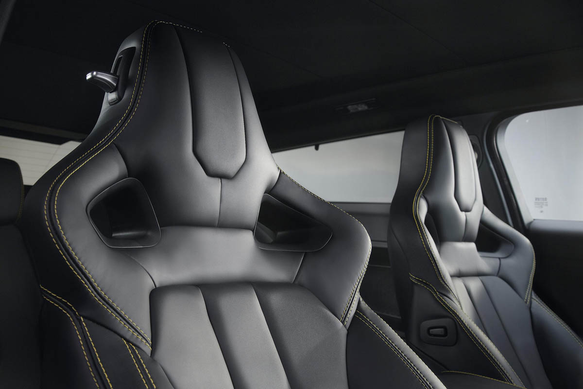 Range Rover Evoque Sicilian Yellow Limited Edition sports seats