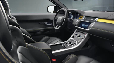Range Rover Evoque Sicilian Yellow Limited Edition interior dashboard