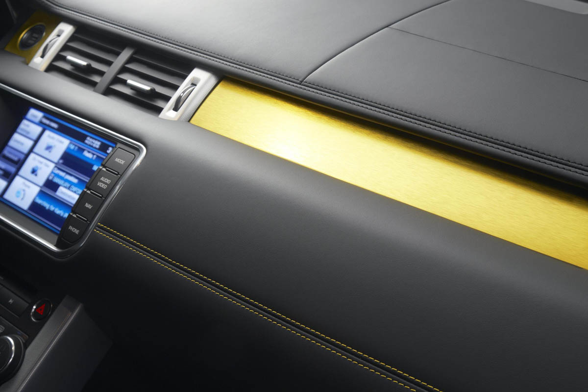 Range Rover Evoque Sicilian Yellow Limited Edition dashboard detail