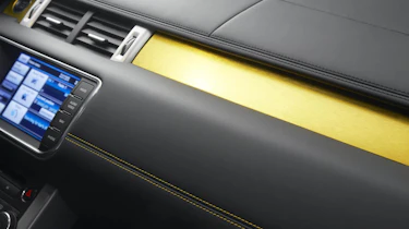 Range Rover Evoque Sicilian Yellow Limited Edition dashboard detail