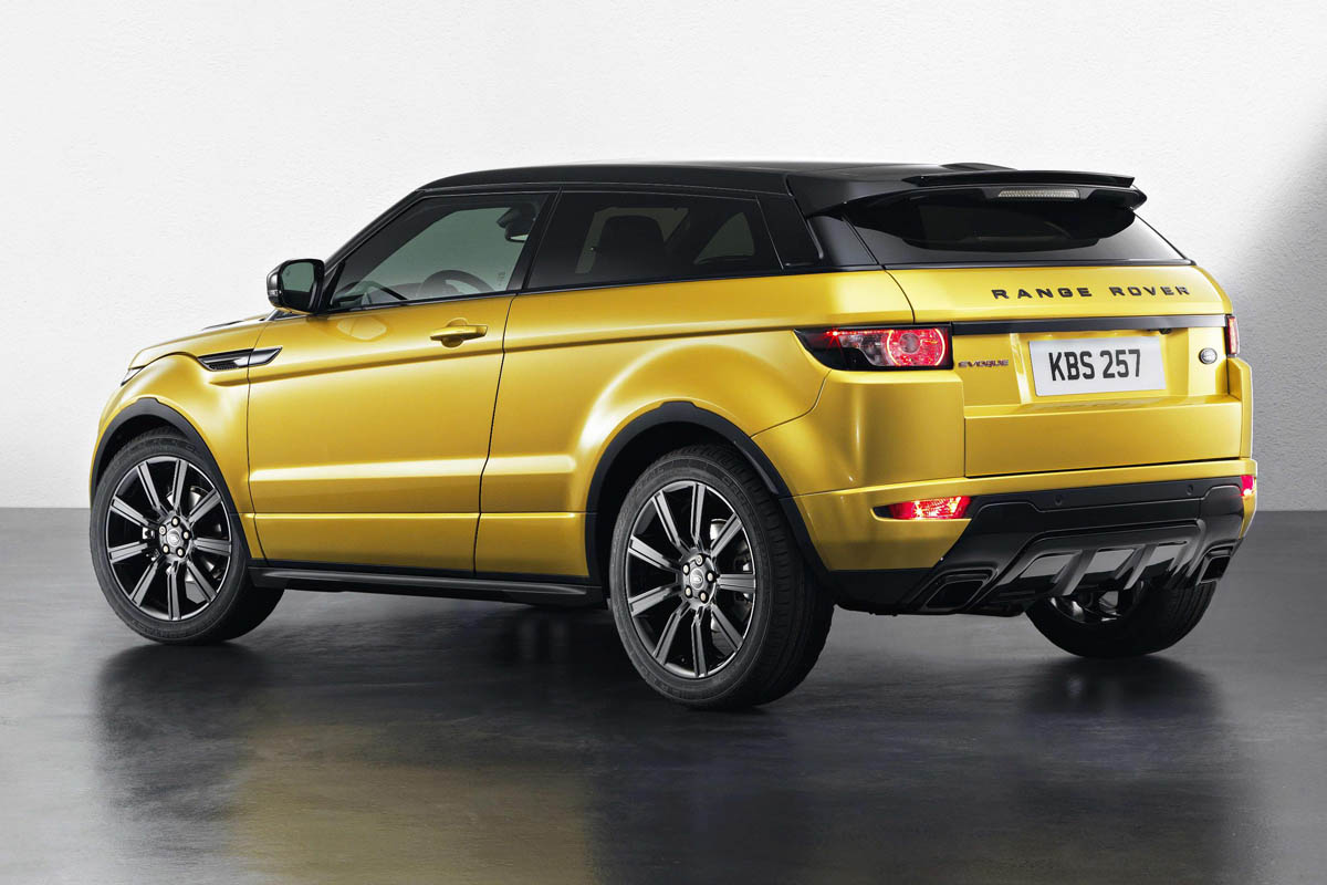Range Rover Evoque Sicilian Yellow Limited Edition rear view