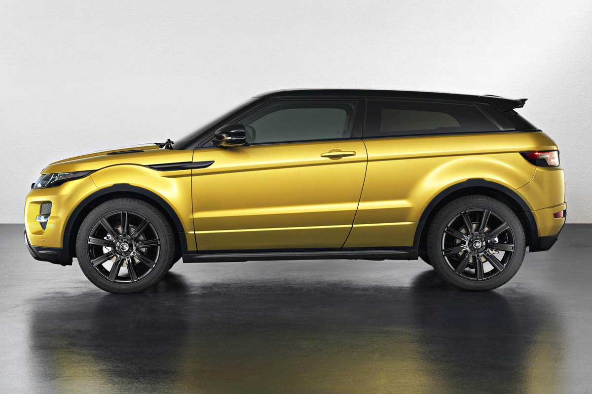 Range Rover Evoque Sicilian Yellow Limited Edition side profile