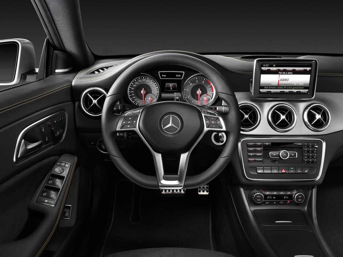 Mercedes-Benz CLA interior dashboard steering wheel