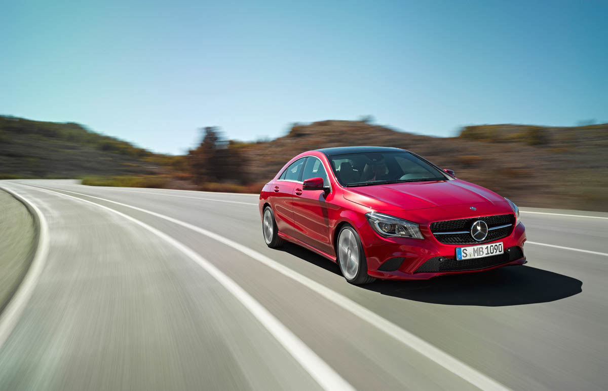 Mercedes-Benz CLA red