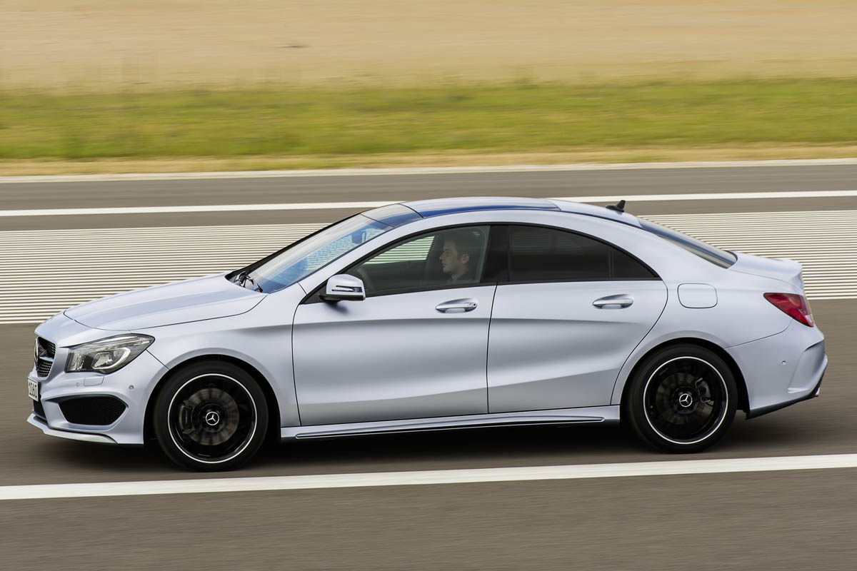 Mercedes-Benz CLA side profile silver