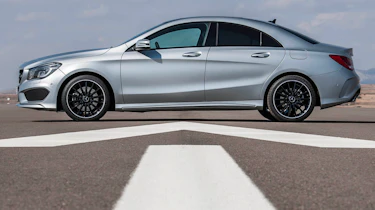 Mercedes-Benz CLA side profile silver