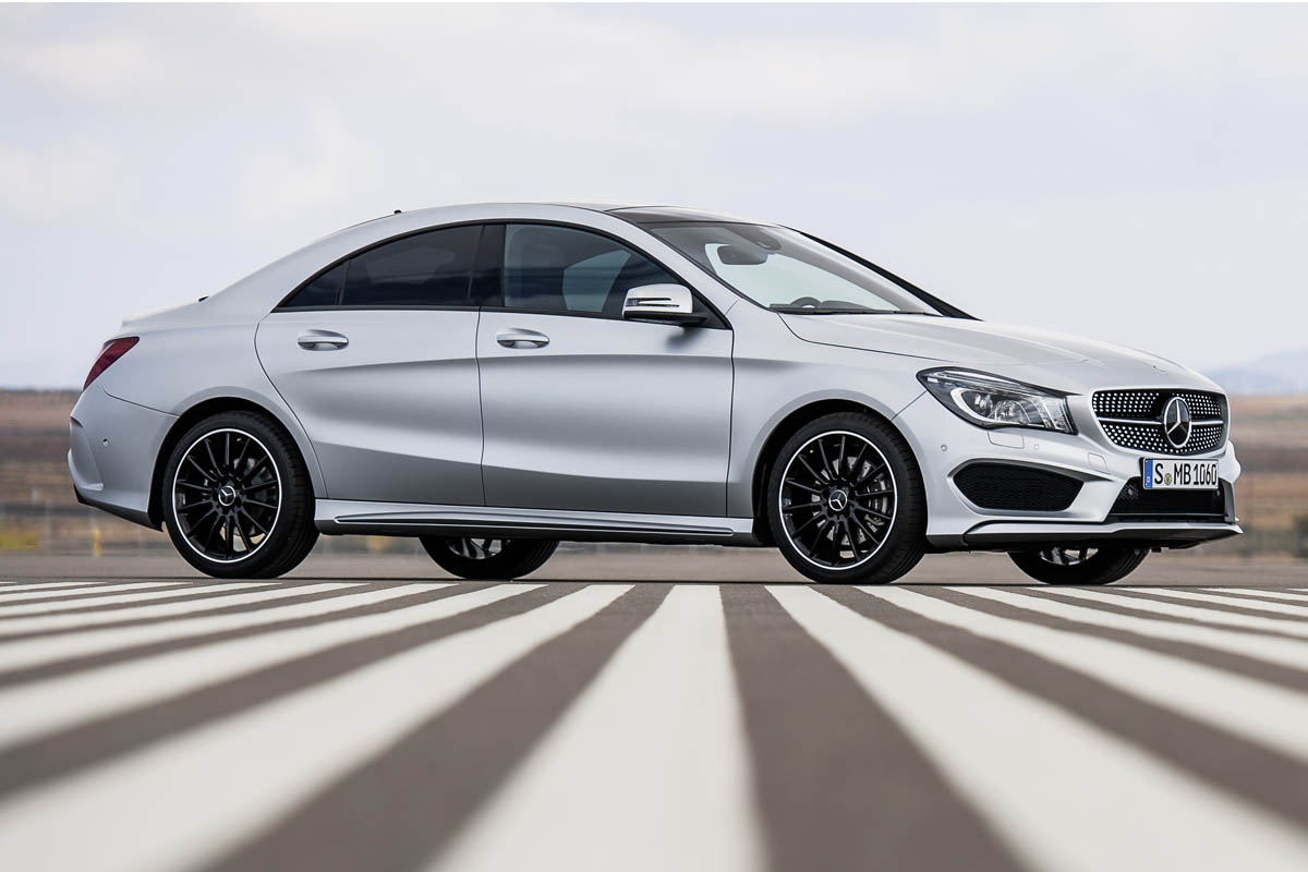 Mercedes-Benz CLA silver side profile