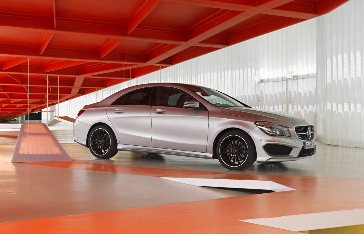 Mercedes-Benz CLA silver front