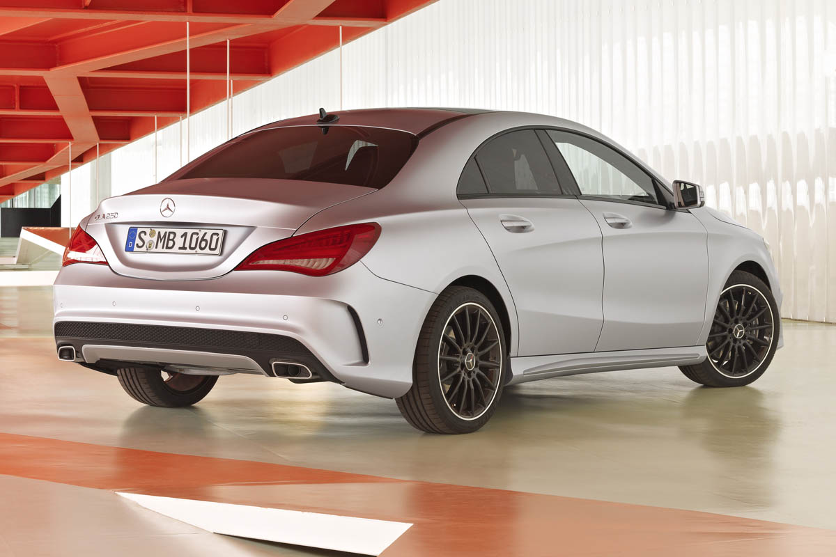 Mercedes-Benz CLA silver rear