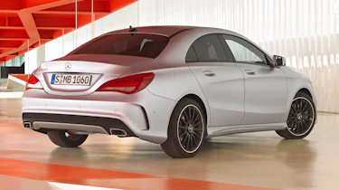 Mercedes-Benz CLA silver rear