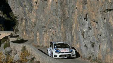 Volkswagen Polo WRC Monte Carlo rally testing